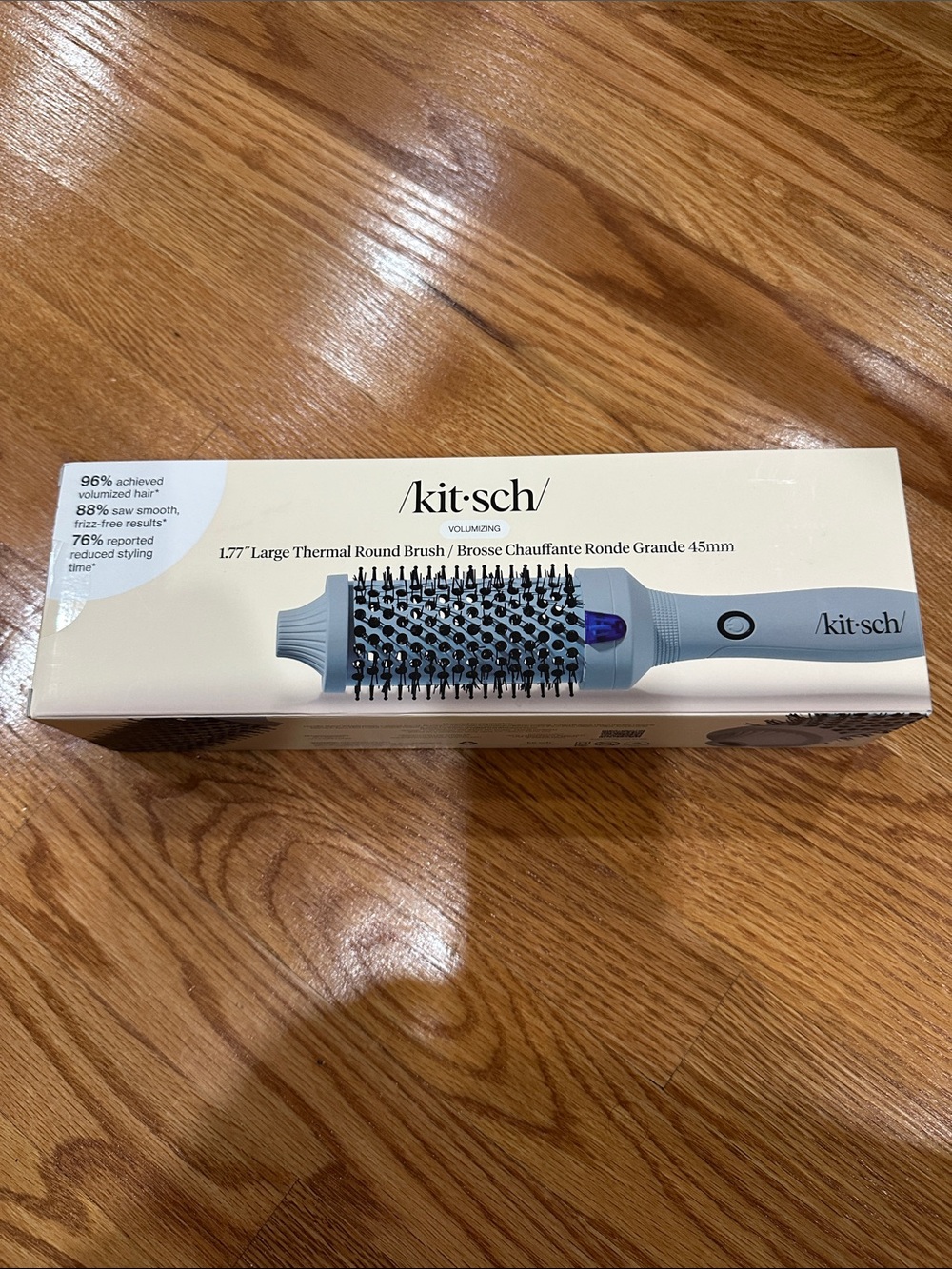 Kitsch Large Thermal Round Brush in Light Blue